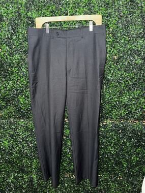 Pagro, Black Trousers, Flat front, Men’s Size 50 Vintage